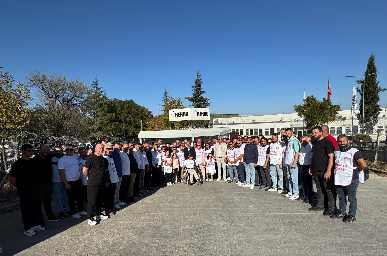 GENEL BAŞKANIMIZIN REHAU DİRENİŞÇİLERİNE DESTEK ZİYARETİ