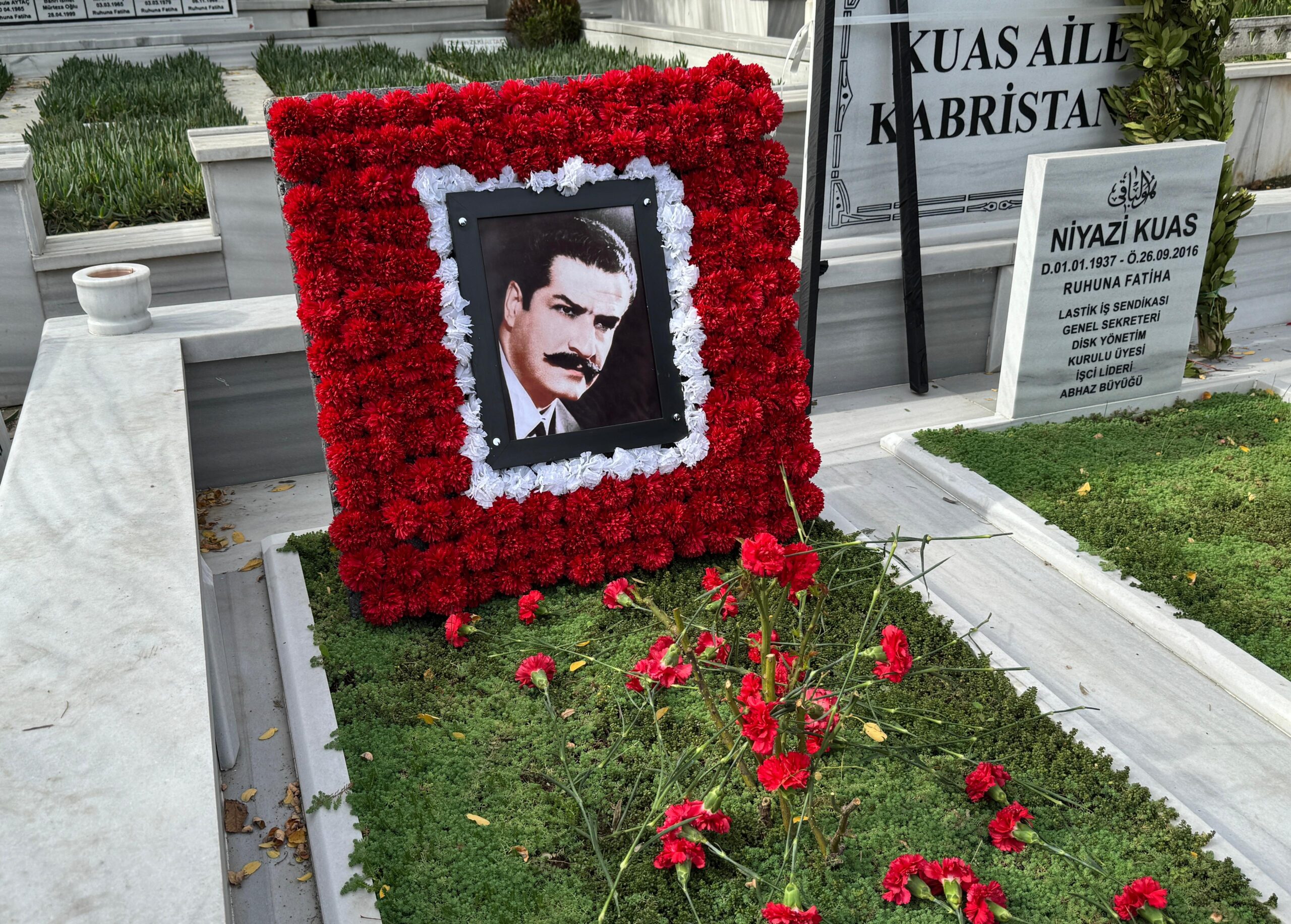 ONURSAL GENEL BAŞKANIMIZ RIZA KUAS ÖLÜMÜNÜN 44. YIL DÖNÜMÜNDE ANILDI